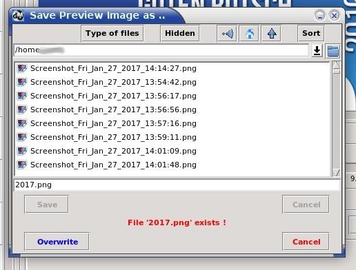 GraphicMaiJi, File Selector Box, existing file